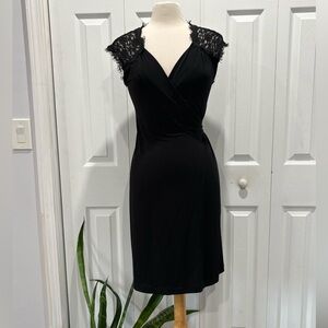 Banana Republic Lace Detail Wrap Dress